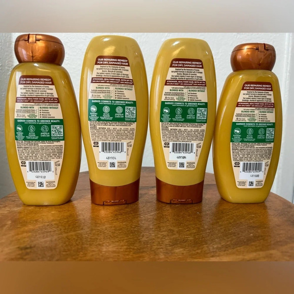 (4) Garnier Whole Blends Honey Treasures Repairing Shampoo and Conditioner 22 oz - Picture 4 of 4